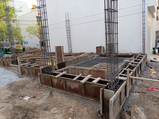 Plinth beam preparation @ JP Nagar - Bangalore